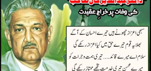 Dr Abdul Qadeer Khan